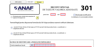  Decont special de taxa pe valoarea adăugată